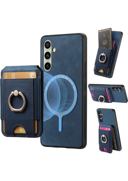 Samsung Galaxy A56 5g Için Retro Stand Kart Kılıfı (Yurt Dışından)