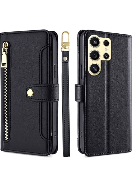 Samsung Galaxy S25 Ultra 5g Için Fermuarlı Cüzdan Kılıfı (Yurt Dışından)