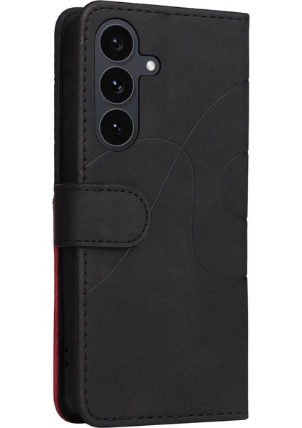 Samsung Galaxy S25 Fe 5g Için Çift Renkli Deri Kılıf (Yurt Dışından) modelleri