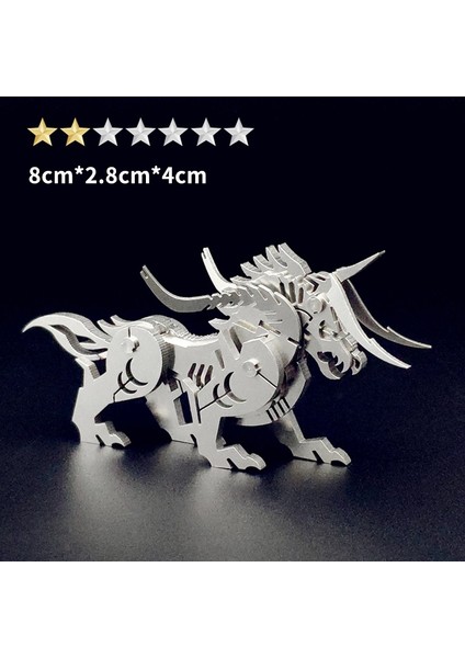 Yeni 3D Mini Üç Boyutlu Metal Çizgi Film Puzzle Yapboz Modeli Doğum Günü (Yurt Dışından)