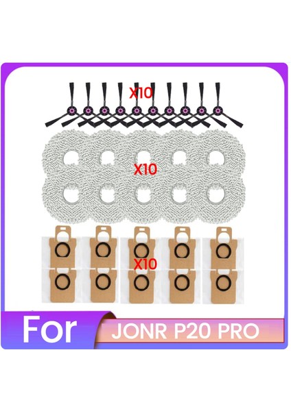 Jonr P20 Pro Robot Süpürge Için 30 Parça Yedek Parça (Yurt Dışından)