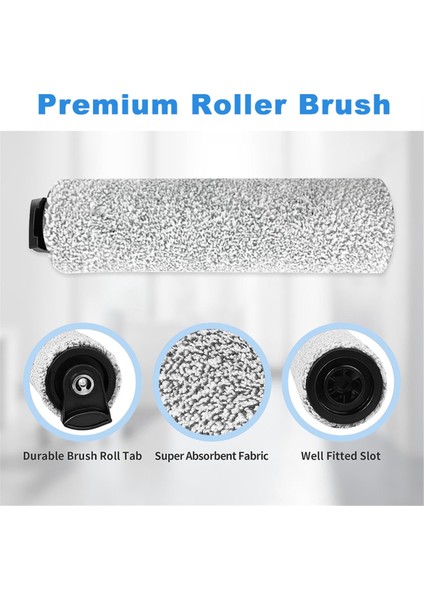 Tineco Ifloor 3/tineco Zemin Için Bir S3 Kablosuz Islak Kuru Vakum Yedek Rulo Fırçası ve Filtre Kiti Uyumlu (Yurt Dışından) modelleri