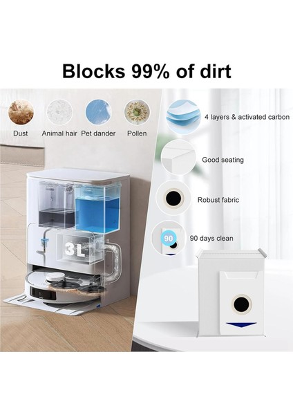 T30S Vakum Aksesuarlar Kiti Ecovacs Deebot T30S Combo Robot Vakum Yedek Parçaları Fırça Filtreleri (Yurt Dışından) modelleri