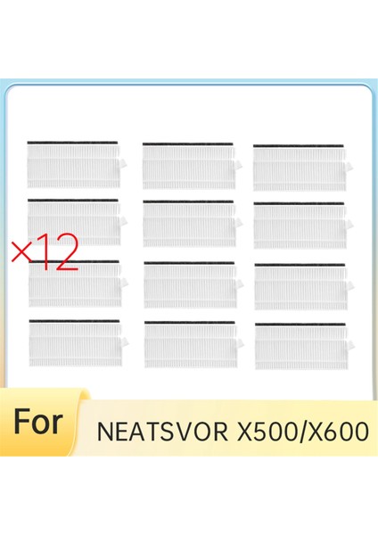 Neatsvor X500/X600 Süpürge Aksesuarları Için 12 Adet Filtre (Yurt Dışından)