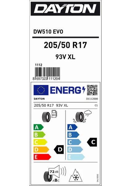 205/50 R17 93V Xl DW510E Oto Kış Lastiği (Üretim Yılı:2025) fiyatları