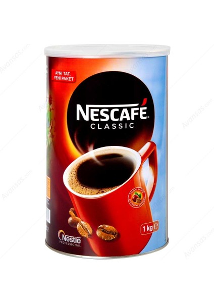 Nescafé Classic Çözünebilir Kahve 1kg Teneke Kutu