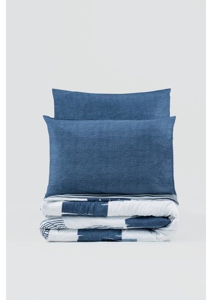 Modern Çift Kişilik Nevresim Takımı Solito Indigo modelleri