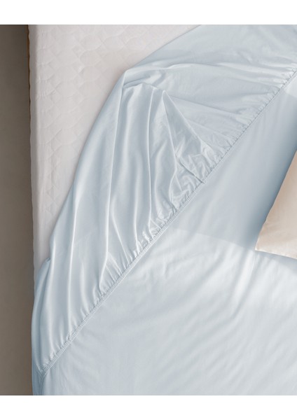 Manon Tek Kişilik %100 Pamuk Ranforce Lastikli Çarşaf - Mavi modelleri