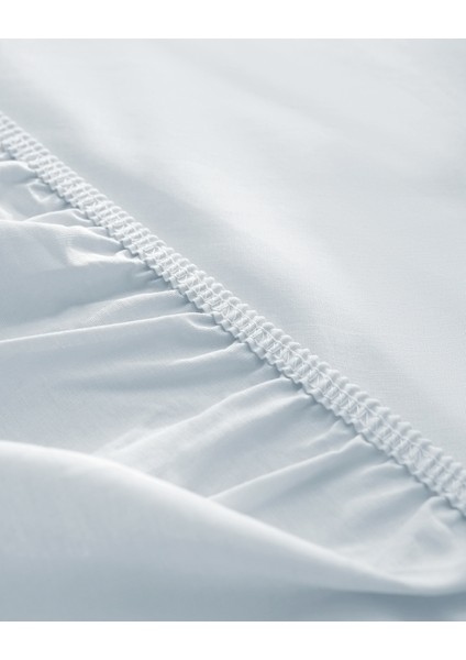 Manon Tek Kişilik %100 Pamuk Ranforce Lastikli Çarşaf - Mavi fırsatları