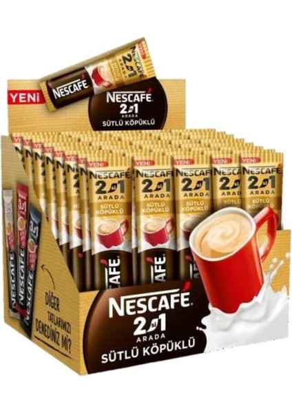 2'Si 1 Arada Sütlü Köpüklü 10 gr 48'li Paket