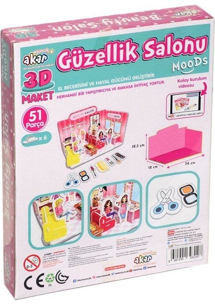 93-147 Güzellik Salonu 3D Maket fiyatları