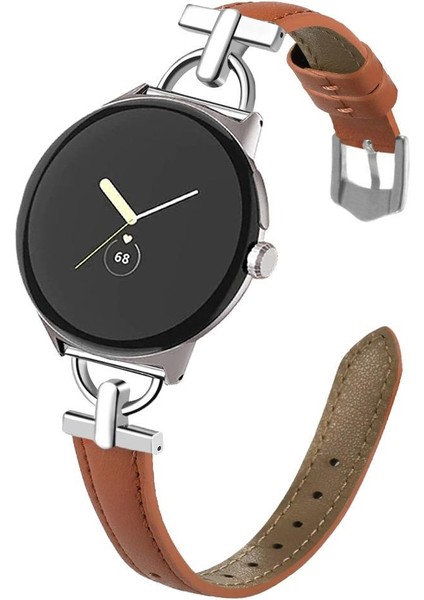 Google Pixel Watch 3 45MM Için Deri Saat Kayışı (Yurt Dışından)