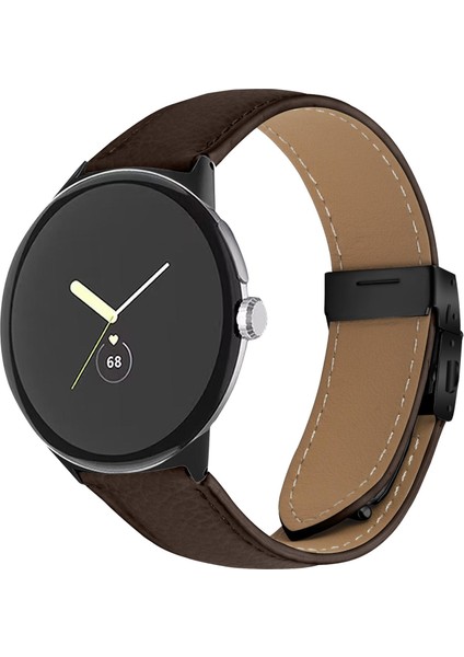 Google Pixel Watch / Watch 2 / 3 41MM Için Deri Saat Kayışı (Yurt Dışından)