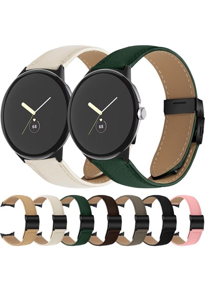 Google Pixel Watch / Watch 2 / 3 41MM Için Deri Saat Kayışı (Yurt Dışından) fiyatları
