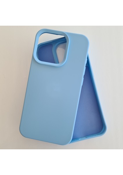 İphone 15 Pro İle Uyumlu LOGOSUZ İçi Kadife Esnek Silikon Lansman Kılıf