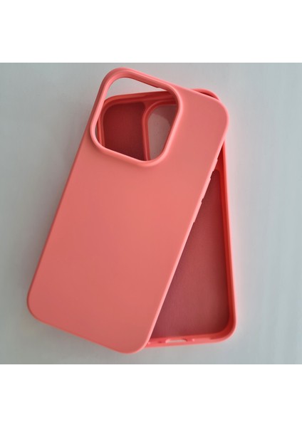 İphone 15 Pro İle Uyumlu LOGOSUZ İçi Kadife Esnek Silikon Lansman Kılıf