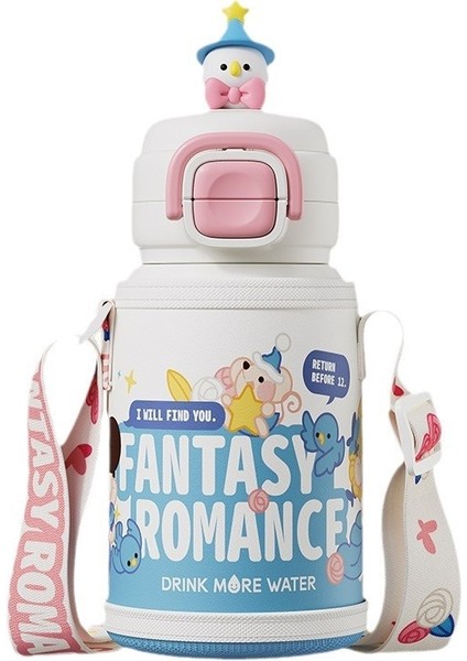 Jcko Çocuk Yalıtımlı Su Bardağı Doğrudan Içme Su Isıtıcısı Karikatür Büyük Kapasiteli Su (Yurt Dışından)