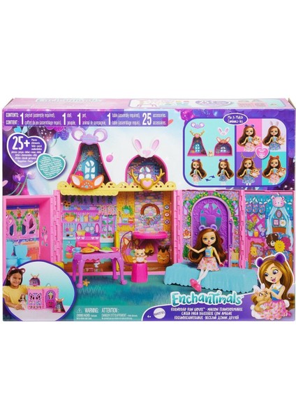 HXL53 Enchantimals Ana Karakter Bebekler Evi