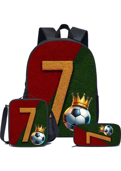 Blingbling1 Karikatür Okul Çantası Ilkokul Okul Çantası Büyük Kapasiteli Sırt Çantası Omuz Çantası Kalem Çantası Üç Parçalı Set (Yurt Dışından)