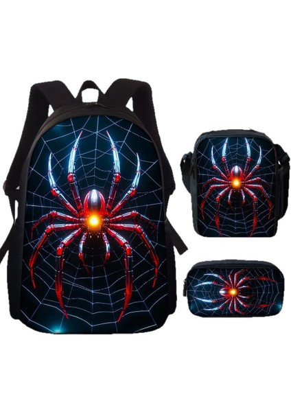 Blingbling1 Karikatür Okul Çantası Ilkokul Okul Çantası Büyük Kapasiteli Sırt Çantası Omuz Çantası Kalem Çantası Üç Parçalı Set (Yurt Dışından)