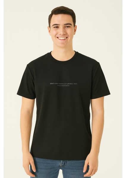 White Room Slim Fit Erkek Kısa Kol Tshirt 7364