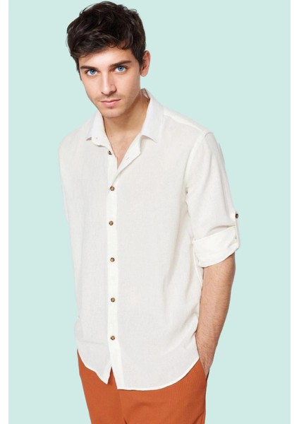 Erkek Regular Fit Gömlek Pamuk Günlük Kullanım Kaliteli Malzeme Yaz Aylarının Vazgeçilmezi