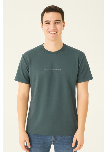 White Room Slim Fit Erkek Kısa Kol Tshirt 7364