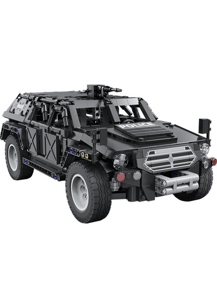 Warrior Police Truck Uzaktan Kumandalı Polis Aracı Yapı Blokları Oyuncak Seti C51207W modelleri