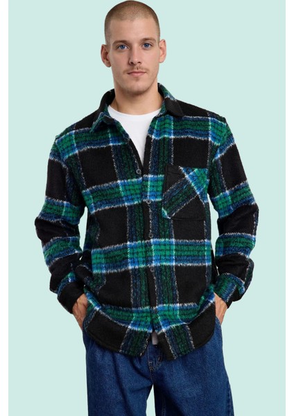 Kadın Unisex Oversize Flanel Ekose Gömlek Ceket Uzun Kol Kışlık Yaz Aylarının Vazgeçilmezi fiyatları