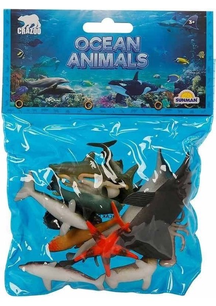 Poşette Küçük Boy Okyanus Hayvanları 07044 Kahverengi Timsah fırsatları