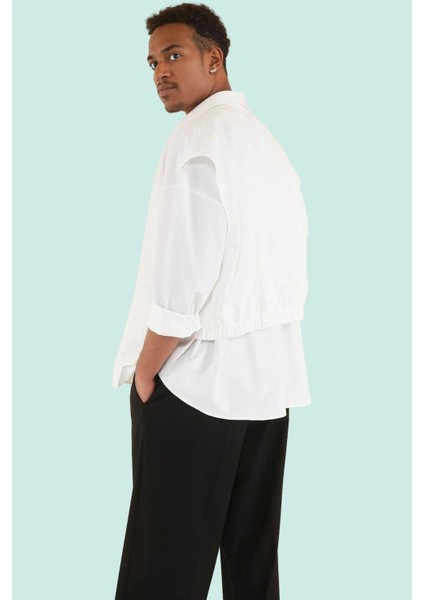 Kadın Unisex Oversize Fit Gömlek Düz Desen Günlük Kullanım Için Yaz Aylarının Vazgeçilmezi fiyatları