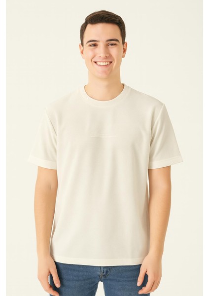 White Room Slim Fit Erkek Kısa Kol Tshirt 7364