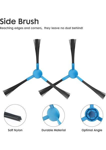 Extravis V5 Robot Süpürge Yan Fırçaları Için Yedek Parçalar (Yurt Dışından) fiyatları