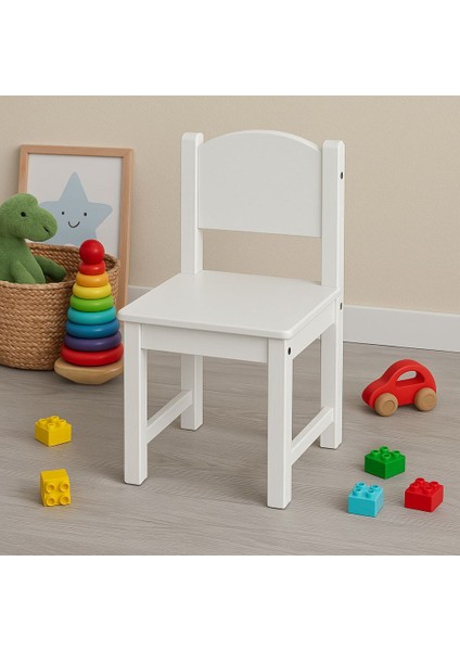 Sundvık Çocuk Sandalyesi 55 x 29 x 28 cm Gri Masif Çam Oyun Alanına Uygun modelleri