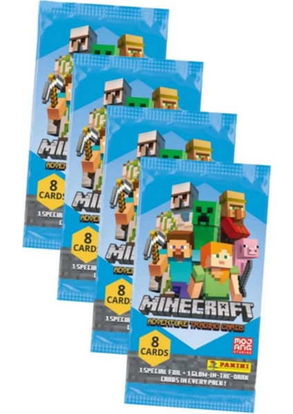 Panini Minecraft Trading Kart - 4 Paket fiyatları