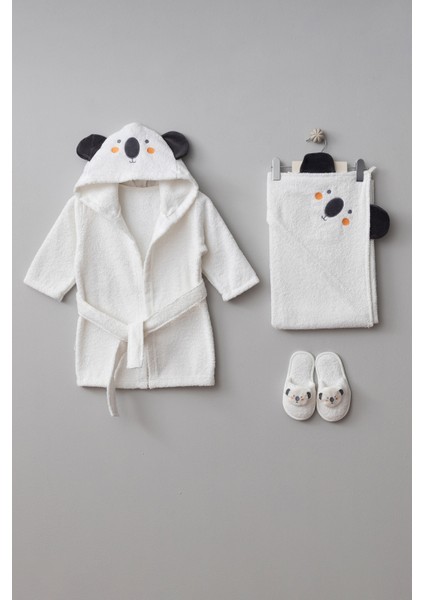 My Baby Kumsal % 100 Pamuk 0 - 24 Ay Bornoz Seti Koala Desen Kutu İçerisinde 30047 fırsatları