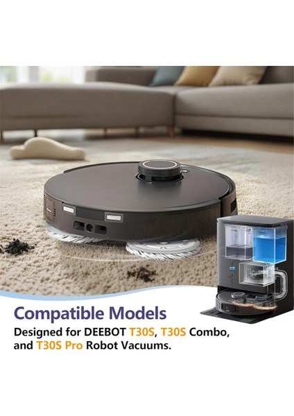 Ecovacs Deebot T30S Omnı/max/pro, T30S Max Robot Vakum Süpürge Ana Yan Fırça Hepa Filtreler Mop Bez Torbaları (Yurt Dışından) fiyatları