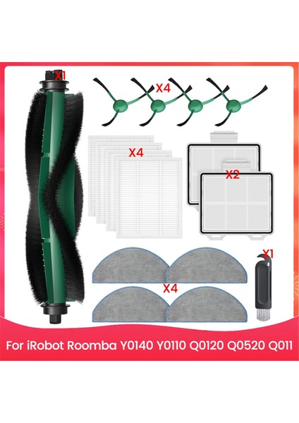 Y0140 Irobot Roomba Için Yedek Parçalar Y0140 Y0110 Q0120 Q0520 Q011 Vakum Süpürge Parçaları (Yurt Dışından)
