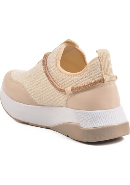 702498 Z Bej Kadın Taşlı Günlük Ayakkabı fırsatları
