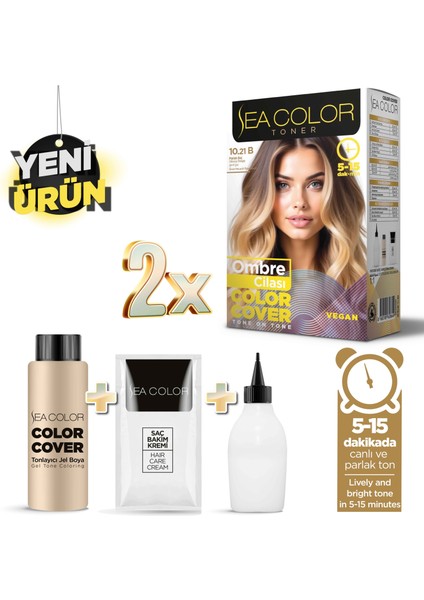 Sea Color – 10.21B Parlak Bej Ombre Saç Cilası fiyatları