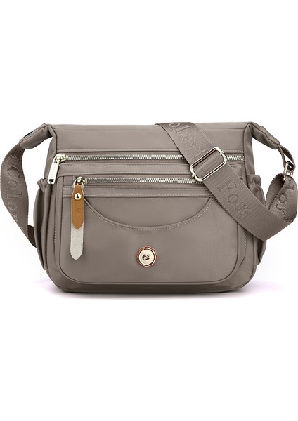 Çok Katmanlı Omuz Çantası Büyük Kapasiteli Su Geçirmez Naylon Crossbody Çanta Kadın Gündelik Cep Telefonu Sır (Yurt Dışından)