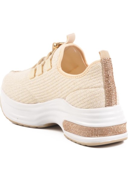 702322 Z Bej Kadın Taşlı Günlük Ayakkabı fırsatları