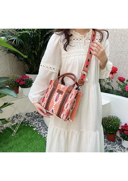 Yaz Retro Kanvas Kadın Omuz Çantası Çapraz Askılı Kadın Çantası Büyük Kapasiteli Tote Çanta (Yurt Dışından) fiyatları