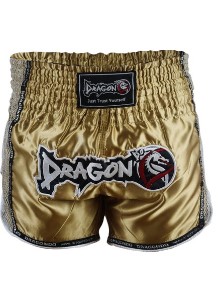 MT3076 Shiny Muay Thai Gold Kick Boks Şortu