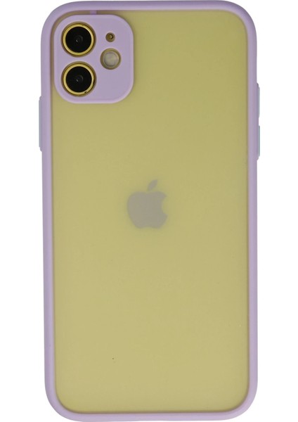 Iphone 11 Kılıf Montreal Silikon Kapak - Mor Ynsmr