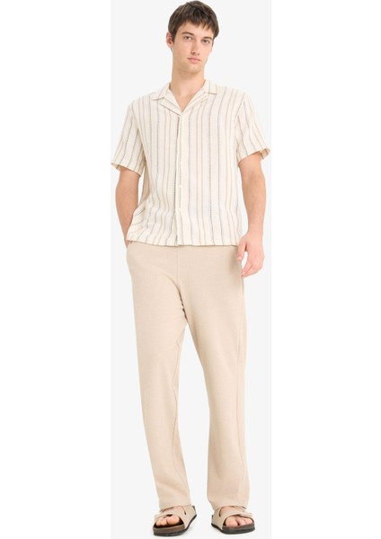 Beli Bağcıklı Wide Leg Geniş Paça Eşofman Altı E5212AX25SM