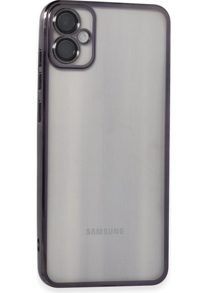 Samsung Galaxy A05 Kılıf Razer Lensli Silikon - Mor Ynsmr