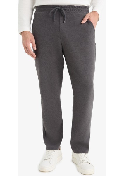 Regular Fit Cepli Düz Paça Dokulu Eşofman Altı D7603AX25SP fırsatları