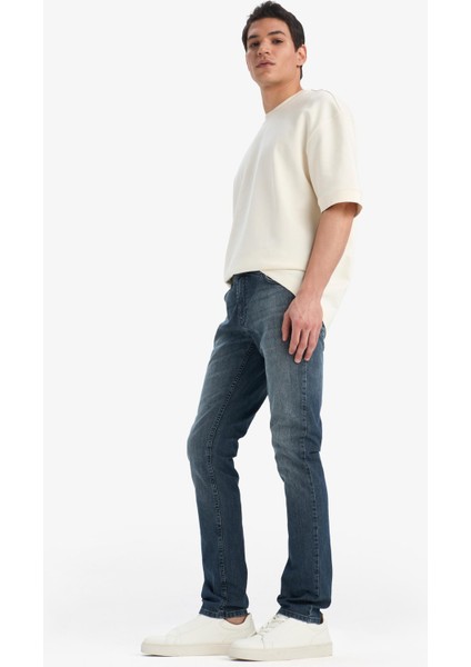 Pedro Slim Fit Dar Kalıp Normal Bel Dar Paça Jean Pantolon E9282AX25SP modelleri