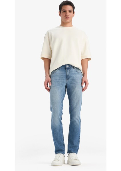 Pedro Slim Fit Dar Kalıp Normal Bel Dar Paça Jean Pantolon E9305AX25SP